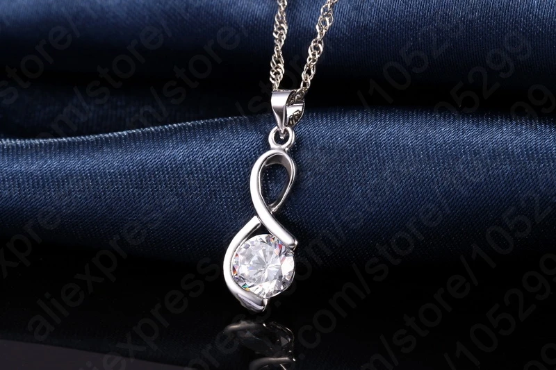 PATICO-925-Sterling-Silver-Nice-Jewelry-Cubic-Zircon-Number-8-Shape-Pendant-Necklaces-Woman-Girl-Wedding (3)