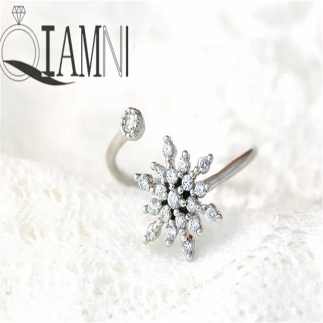 QIAMNI Hot Fashion Vintage Snowflake Rings for Women and Ladies Birthday Jewelry QIAMNI Hot Fashion Vintage Snowflake Rings for Women and Ladies Birthday Jewelry