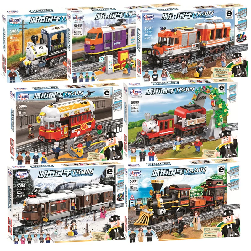 

2019 New 02008 City Set Heavy haul Cargo Passenger Steam Train Compatible Legoing Model Building Kits Blocks Bricks Boy Toy Gift