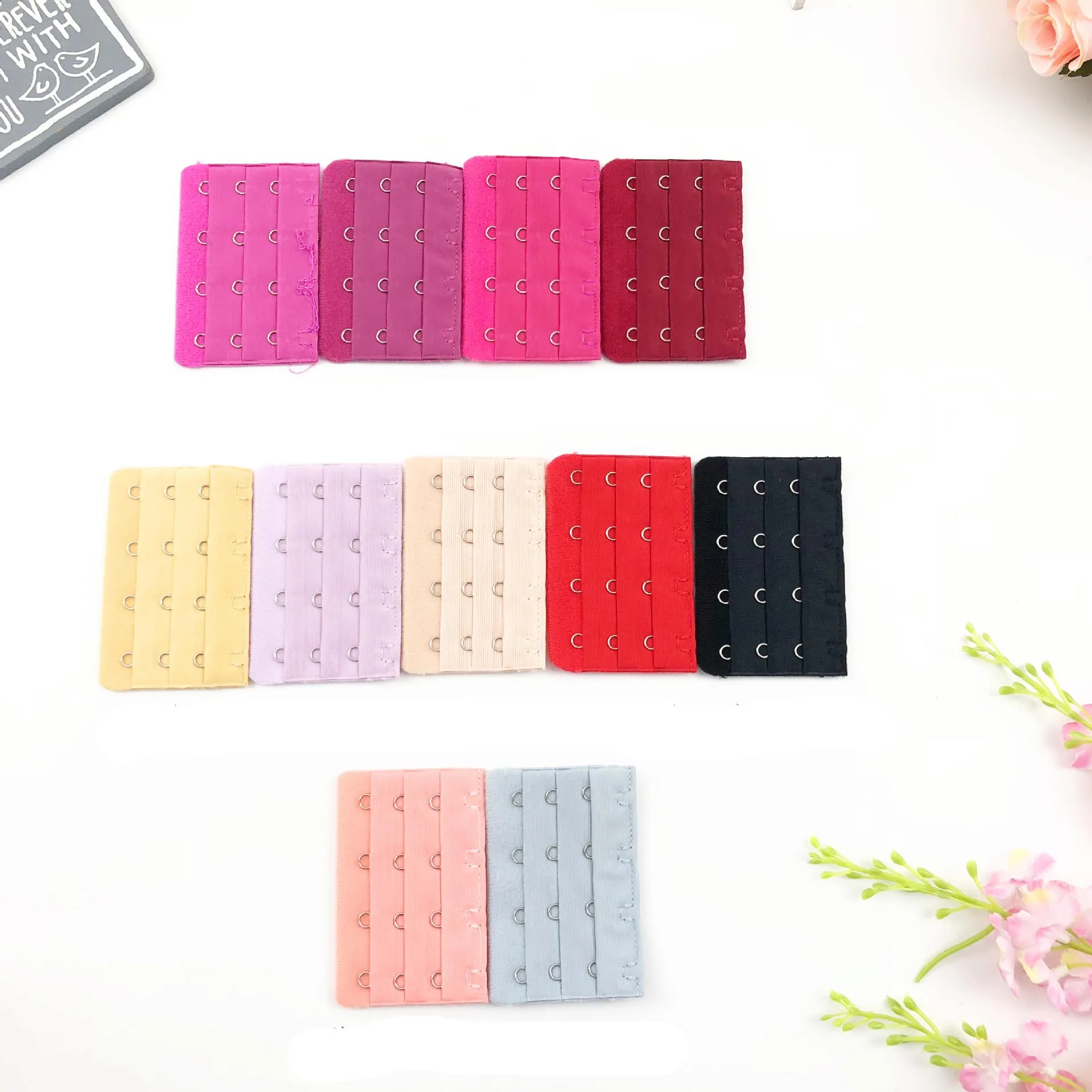 

3 Rows 4 Hooks Women Adjustable Bra Extender Strap Extension Buckle Bra Strap Adapter Converter Intimates Accessories 1PCS