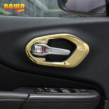 BAWA Автомобильная интерьерная наклейка s для Jeep Cherokee- ABS Автомобильная крышка внутренней дверной ручки рамка декоративная наклейка