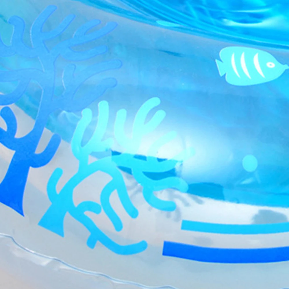 Cores da Criança do Bebê Impresso para Sentar na Piscina de Natação do Bebê Bonito Brinquedo Infantil Seguro Float Swim Anel Piscina Flutuante Inflável 52*21 cm 3 8 Do Bebê Brinquedo Infantil Seguro Float Swim