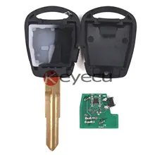 Keyecu Keyless Remote Key Side 1 Button 433MHz ID46 for Kia Rio No Light Uncut HYN12
