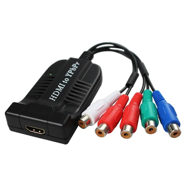 1080P HDMI To RGB Component YPbPr Video and R/L HDTV Audio Adapter Converter with Audio Video Cable for Game TV XOBX360 PS3