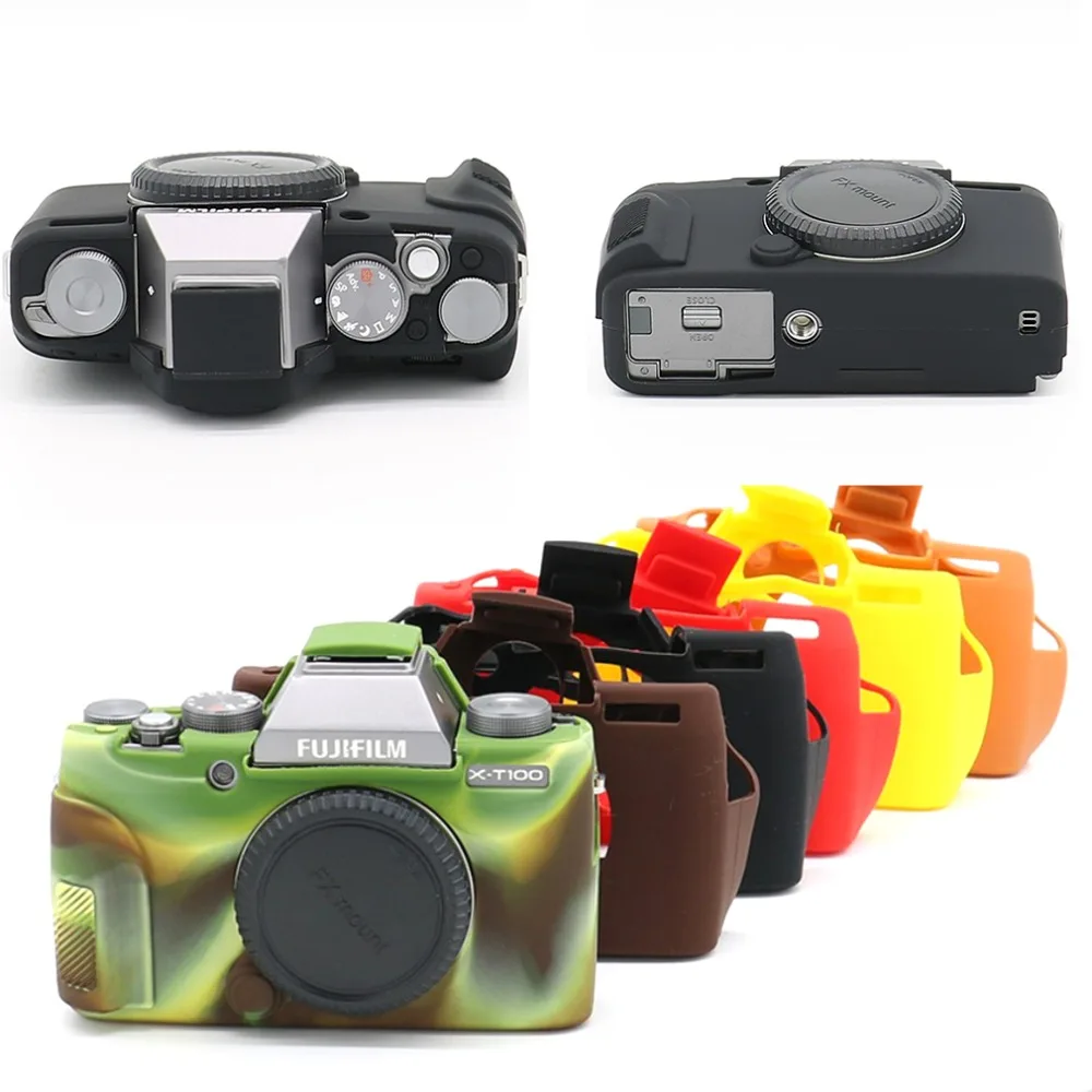 Мягкий силиконовый чехол из ТПУ для камеры Fujifilm Fuji X T100 XT100|Сумки