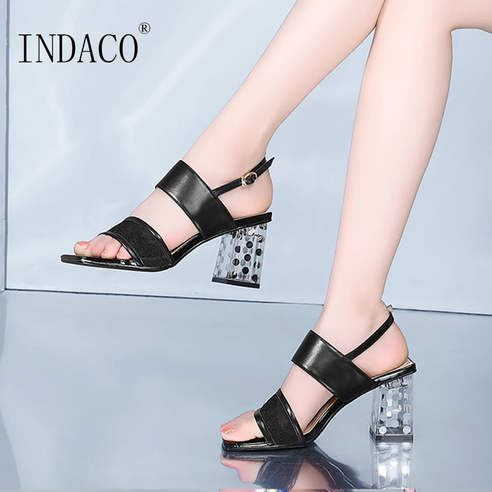 

Women Sandals Summer Shoes Ladies Sandals 2019 Women Sandals with Heel Thick Heel Party Shoes White
