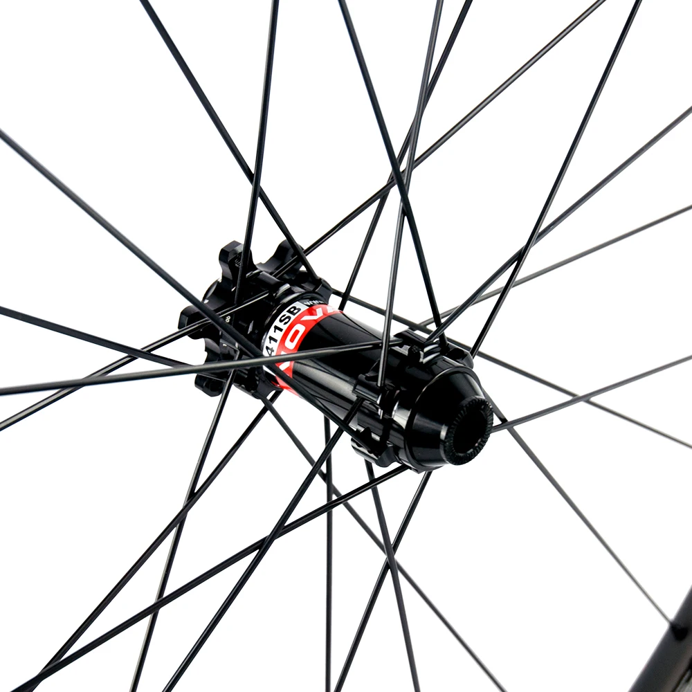 Flash Deal Factory Sales Carbon Bike Bicycle Disc Wheelset 30/40/45/55mm Carbon Clincher  Disc Brake 6 Bolt Hubs Tubular Cyclocross Wheels 8