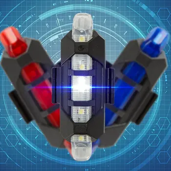 

3 Modes LED Singal Flashlight Rear Tail Light for Bicycle Warning Light Safety Lamp Waterproof USB Rechargeable