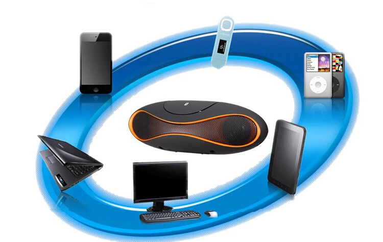 QFX Портативный Беспроводной Bluetooth Динамик мини аудио MP3 плеер регби сабвуфер Мини