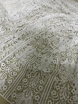 

Cyndi-3.2714 Hot selling african sequins lace fabric tessel fringel embroidered tulle mesh lace fabric