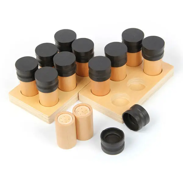 High Quality Montessori Sensory Teaching AIDS Smell Drum Educational Wooden Toys For Early