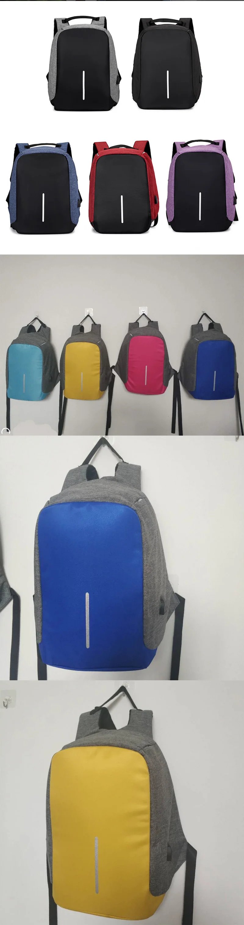 15,6 дюймовый рюкзак для ноутбука с usb зарядкой, рюкзак с защитой от кражи, мужской рюкзак для путешествий, водонепроницаемая школьная сумка, мужской рюкзак Mochila