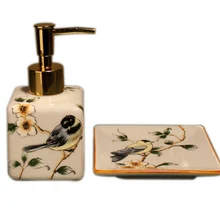 Китайский керамический шампунь насос домашний керамический s Портативный дозатор жидкого мыла бутылка для мыла для рук креативный двухкомпонентный мыльница LFB271