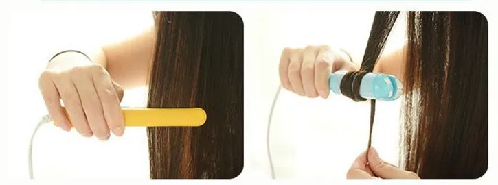 Alisador de Cabelo Modelador de Cabelo Alisador de Ferro em Linha Styling Elétrico Mini Rolos Elétrica Curlers Reta 10 Beleza e saúde