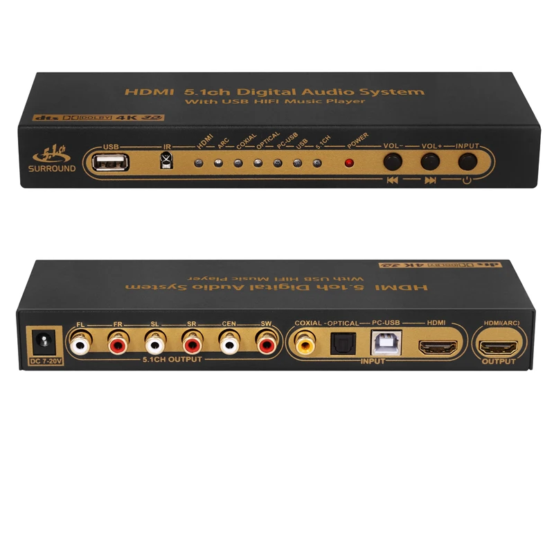 

Saomai HDMI dts/Dolby 5.1 Audio Decoder