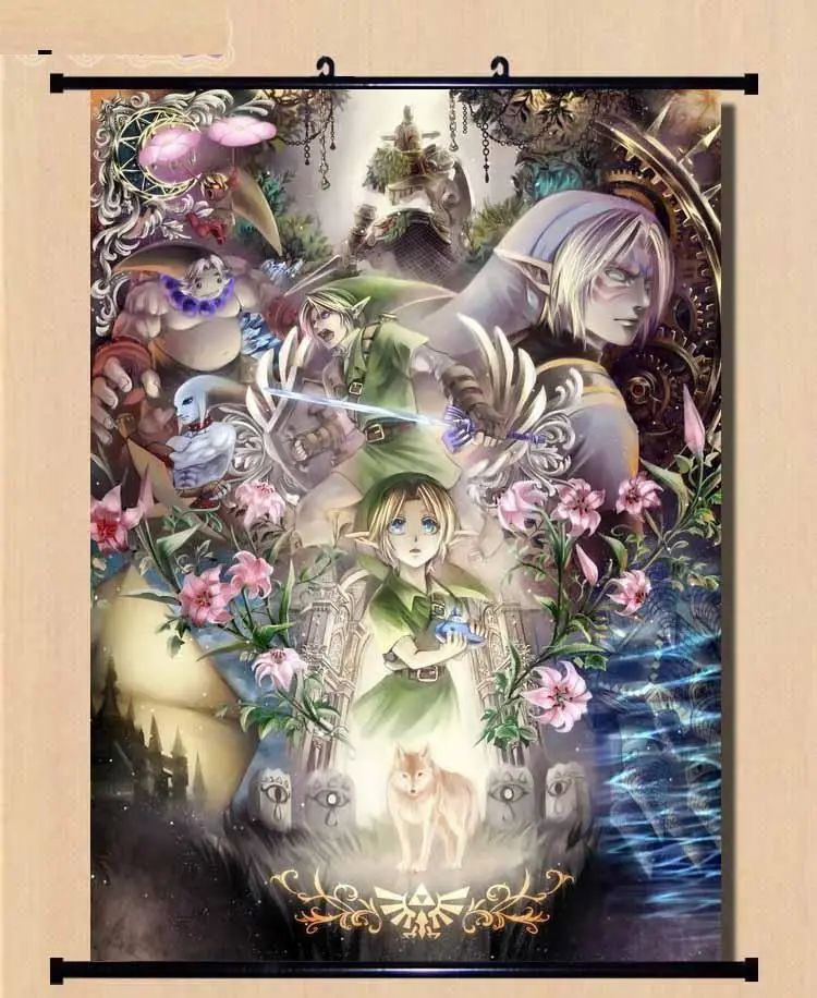 Wall Scroll Zelda Link cosplay Home Decor Posterin Painting