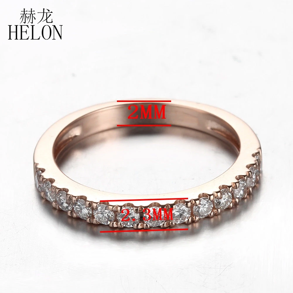 Кольцо HELON из 18 каратного розового золота с натуральными бриллиантами 0 5