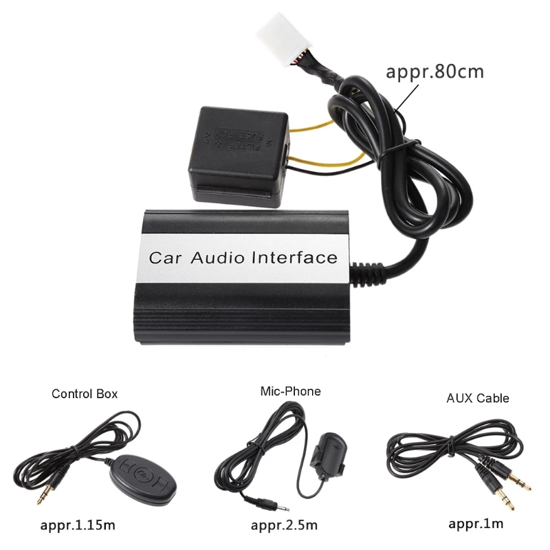 Новые автомобильные Bluetooth комплекты MP3 AUX адаптер Интерфейс для Toyota Lexus Scion 2003-2011 12pin