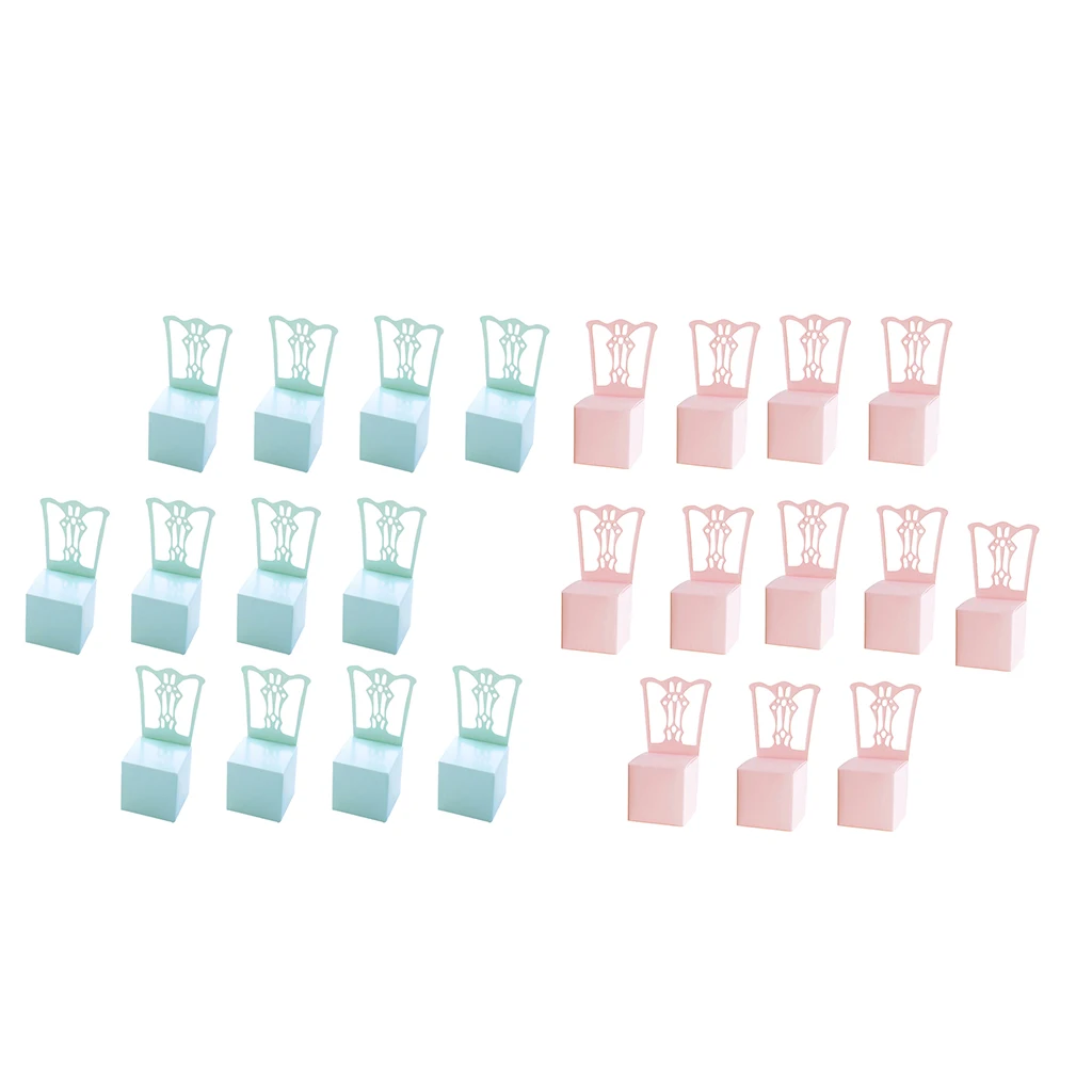 12x Solid Wedding Party Chocolate Candy Box Paper Gift Box Lovely Chair Shape Candy Box Decorative Box For Wedding Gift Favor 