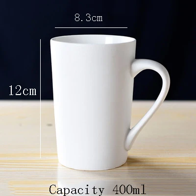 Креативный стиль керамическая кофейная чашка кружка для смешивания молока матовые высокотемпературные стойкие чашки и кружки настраиваемые, с логотипом Горячие - Цвет: Matte white