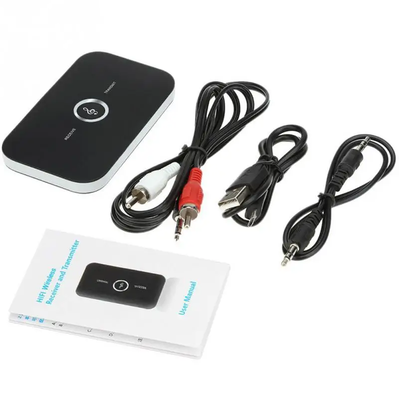 

Desxz B6 Wireless Bluetooth Transmitter Adapter Receives Audio Transmit Bluetooth Transceiver Receiver for TV Headphone Speaker