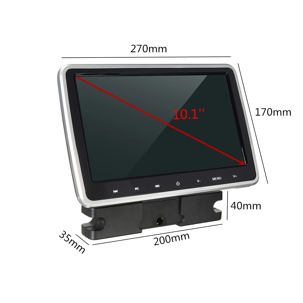 10,1 ''автомобильный ЖК-видео монитор на подголовник SD USB MP5 радио CD DVD плеер IR/FM игры