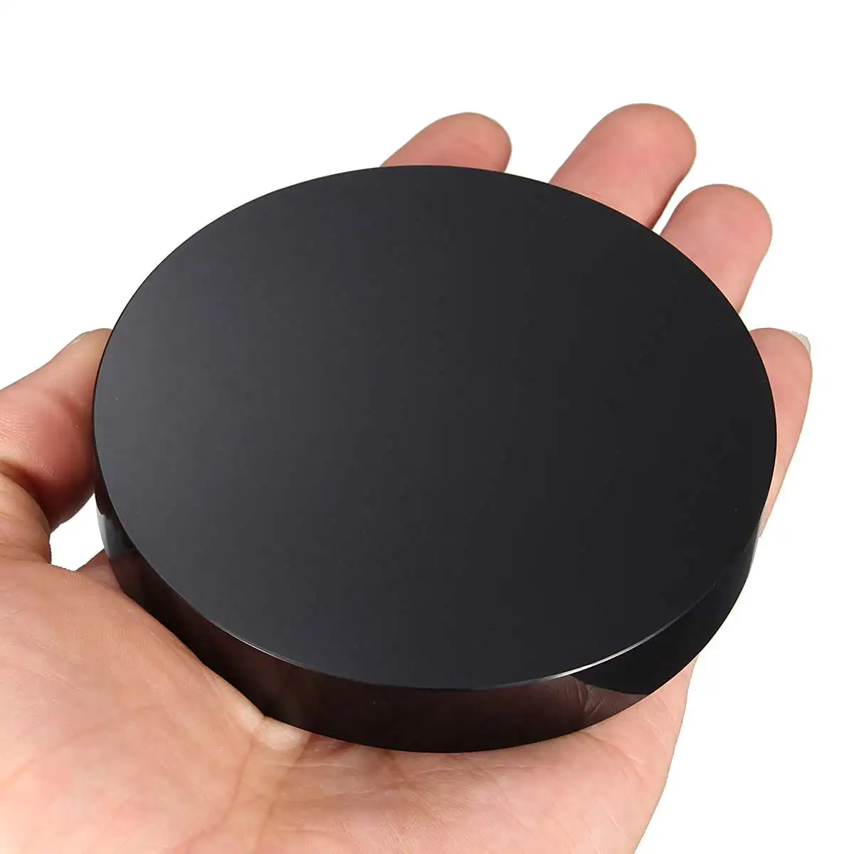 

100mm Black Obsidian Scrying Mirror Crystal Gemstone Healing Stone Feng Shui Gift Home Shop Decoration Crfts Fashion