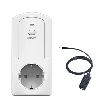 

Smart WiFi Plug Remote Control Thermostat & Humidistat with eWeLink App Timer Auto/Manual,Stat Feedback Function
