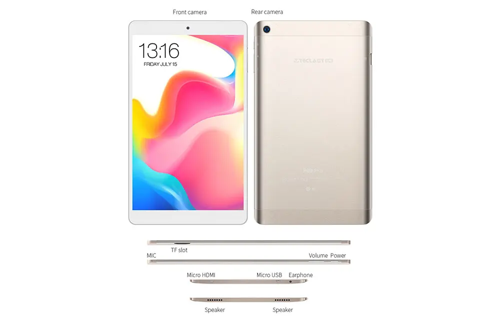 Teclast P80 Pro планшетный ПК 8,0 дюймов Android 7,0 MTK8163 1,3 ГГц 3 Гб 16 Гб/32 ГБ 1920*1200 двойной WiFi четырехъядерный планшет двойной Wifi gps