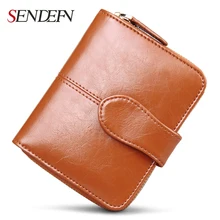 SENDEFN Court Femelle En Cuir Portefeuille Facile Transporter Femmes Portefeuille Mode Dollar Prix Titulaire de la Carte Dame Bourse Femelle Portefeuille