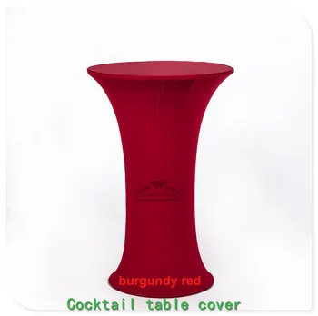 

New 24"30" 36" Lycra Stretch Cocktail Poseur Dry Bar Spandex Table Cover Wedding Party Event Decorations Tablecover Tablecloth