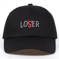 Мужские и женские LOSER вышивка папа шляпа хлопок Бейсбол Кепки Невыстроенные модные унисекс папа Кепки шляпы Кости Гаррос