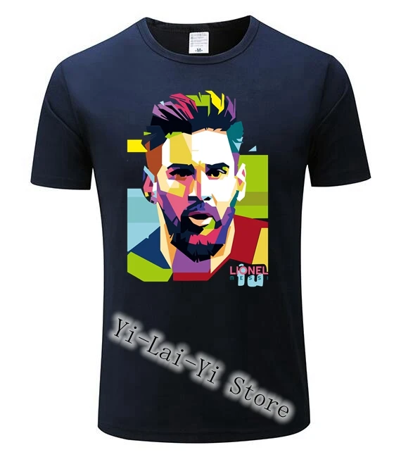Фирменная Новинка Для мужчин Лионель Месси футболка Barcelona Мужчин's футболки