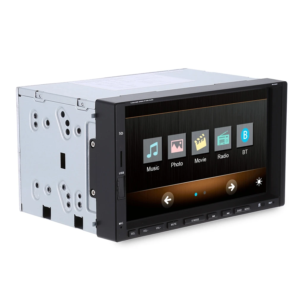 2-Din RM-CW 9301 7 дюймов сенсорный экран Bluetooth автомобиля MP3 MP4 MP5 плеер 12V автомобильный мультимедийный плеер с пультом дистанционного управления