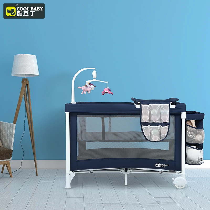 

Coolbaby Baby Bed European Multifunctional Foldable Portable Baby crib Game Bed