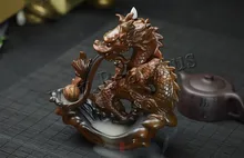 Traditional Chinese Dragon Incense Burner Smoke Waterfall Backflow Incense Burner Ceramic Incense Holder Censer Home Decor