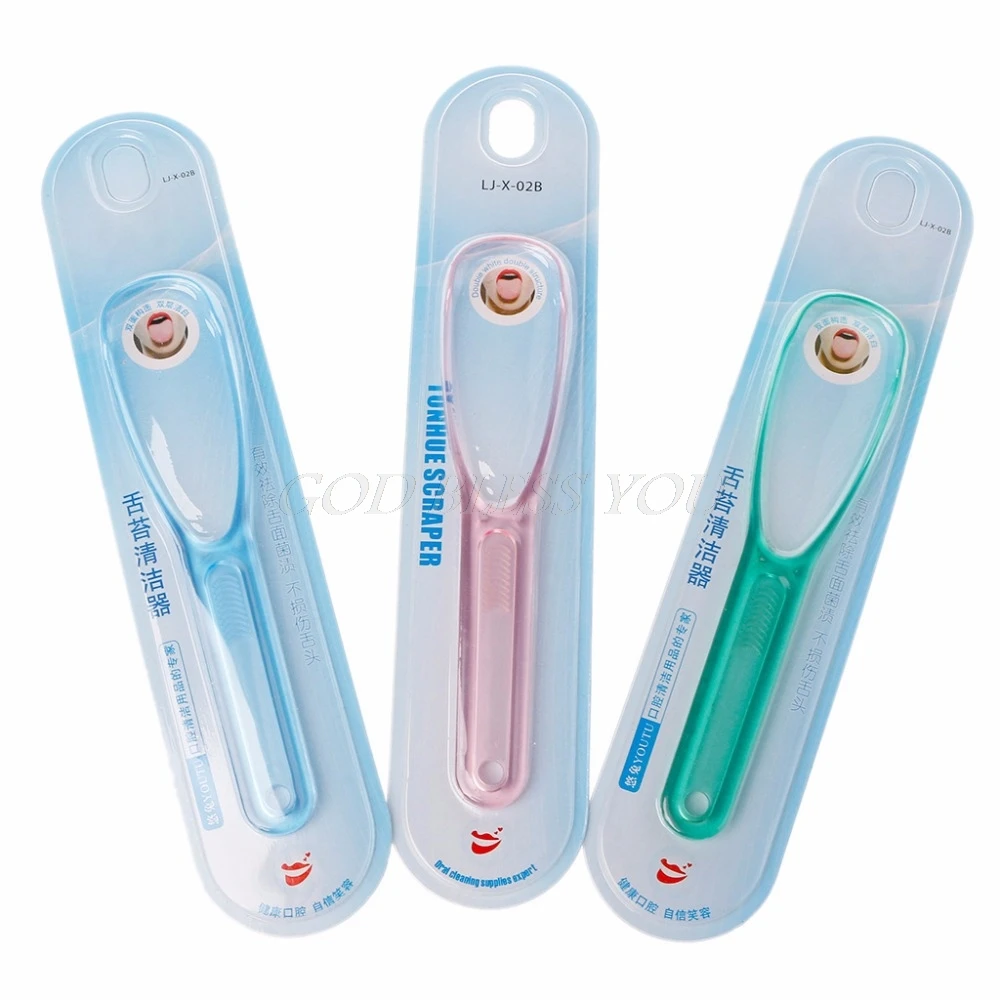

Scientifically Designed Portable 16.2CM Tongue Cleaner Scraper For Oral Care Double Design Quick Easy To Use