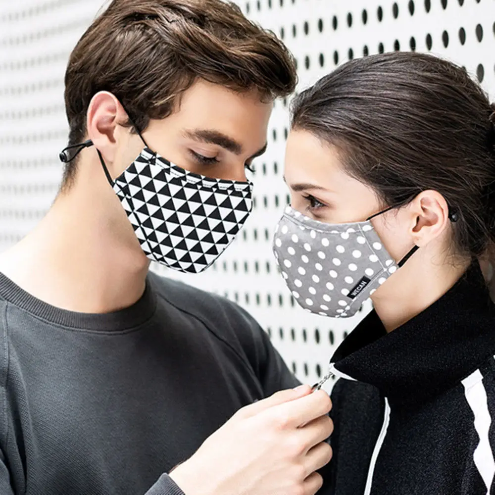 

Fashion 100% Cotton Safety Anti-Dust Smog Proof Activated Carbon Charcoal Particulate Respirator Face Mask Universal