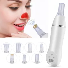 Вакуумное всасывание Удаление угрей Домашнее использование Алмазная дермабразия очиститель пор прыщи угрей удаление акне уход за кожей за морем