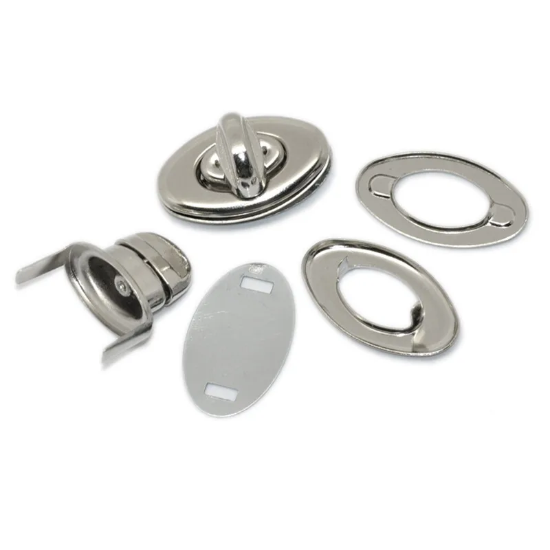 

10 Sets Silver Tone Alloy Frame Kiss Clasp Closure Lock Purse Twist Turn Lock Luggage Bag Accessories 35x33mm