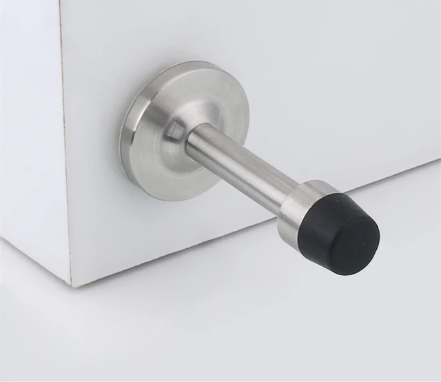 Free Door Has Blocked The Bathroom Glass Stopper Stainless Free Door Has Blocked The Bathroom Glass Stopper Stainless Steel Rubber Collision Resistance