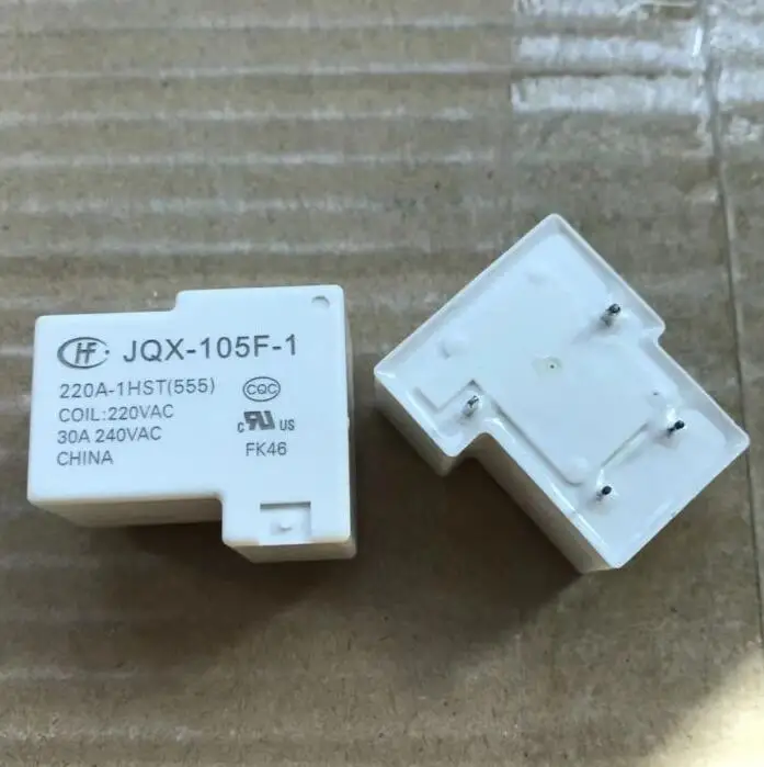 NEW 220VAC relay JQX-105F-1-220A-1HST 220VAC HF105F JQX-105F-1 220A-1HST 220VAC AC220V 220V 30A 240VAC 4PIN цена NEW 220VAC relay JQX-105F-1-220A-1HST 220VAC HF105F JQX-105F-1 220A-1HST 220VAC AC220V 220V 30A 240VAC 4PIN цены онлайн
