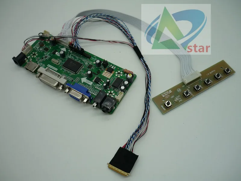 

HDMI+DVI+VGA+AUDIO LCD Controller Board 15.6" LP156WHB -TLA1 LP156WH2-TLQA 1366*768 needle laptop LCD controller board DIY kits