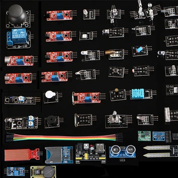 

Starter Kit for Arduino 45 in 1 Sensors Modules kit for Arduino UNO R3 Better Than 37 in 1 Sensor Kit