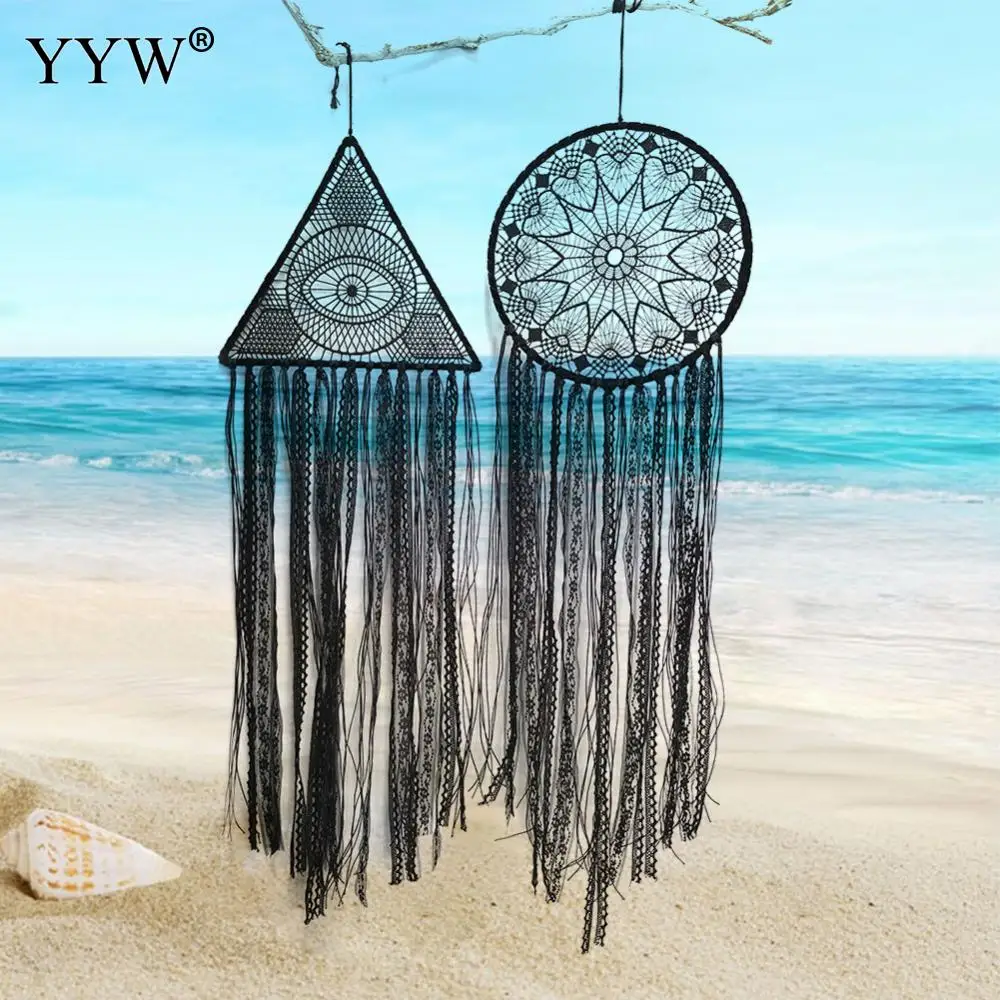 

Black Tassel Dream Catcher Wall Hanging Decor India Ornaments Dreamcatcher Room Hunter Substance Decoration Home Dromenvanger