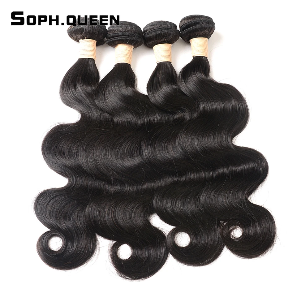 Soph Queen Hair Body Wave Indian Hair Bundles Double Machine Weft 100% Remy Human Hair Bundles Can Buy With Closure 8-26inches Soph Queen Hair Body Wave Indian Hair Bundles Double Machine Weft 100% Remy Human Hair Bundles Can Buy With Closure 8-26inches