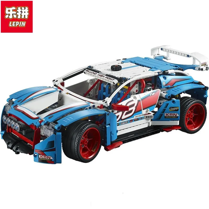 

Lepin 20077 Genuine 1085Pcs Technic Series The Rally Car Set 42077 Building Blocks Bricks Educational Funny Children Toys Gifts