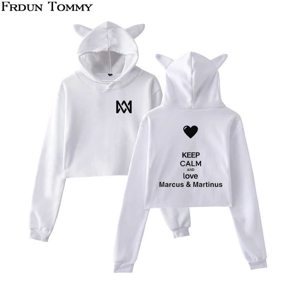 Womens Cat Ear Crop Top Pullover Hoodie Casual I Love Venezuela Long Sleeve Sweatshirts Hoody S-XXL