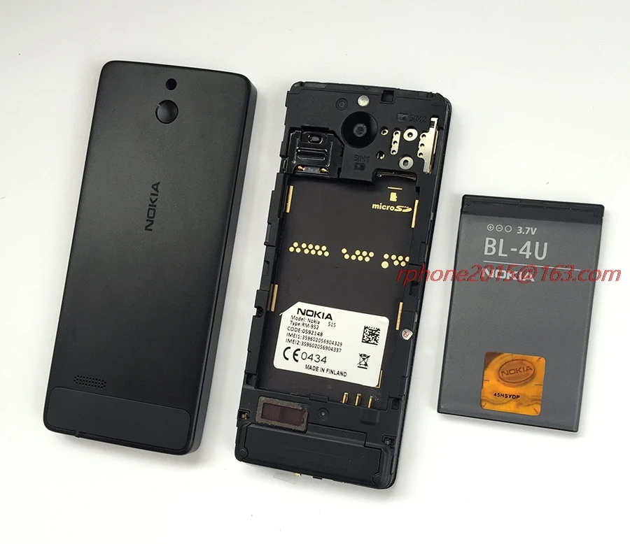 Горячая NOKIA 515 5MP 2,4 'один две sim-карты мобильный телефон разблокированный Восстановленный телефон