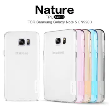 

sFor Samsung Galaxy Note 5 Case Nillkin Nature Series Back Cover Clear Transparent Soft TPU Case For Samsung N920